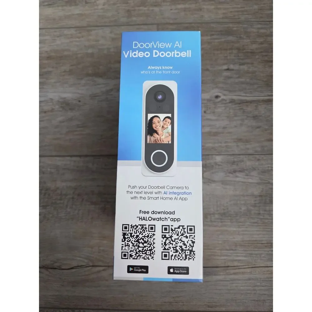 Brand New HALOwatch DoorView AI Video Doorbell – Smart Home Security